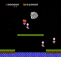 Balloon Fight (Japan) In game screenshot